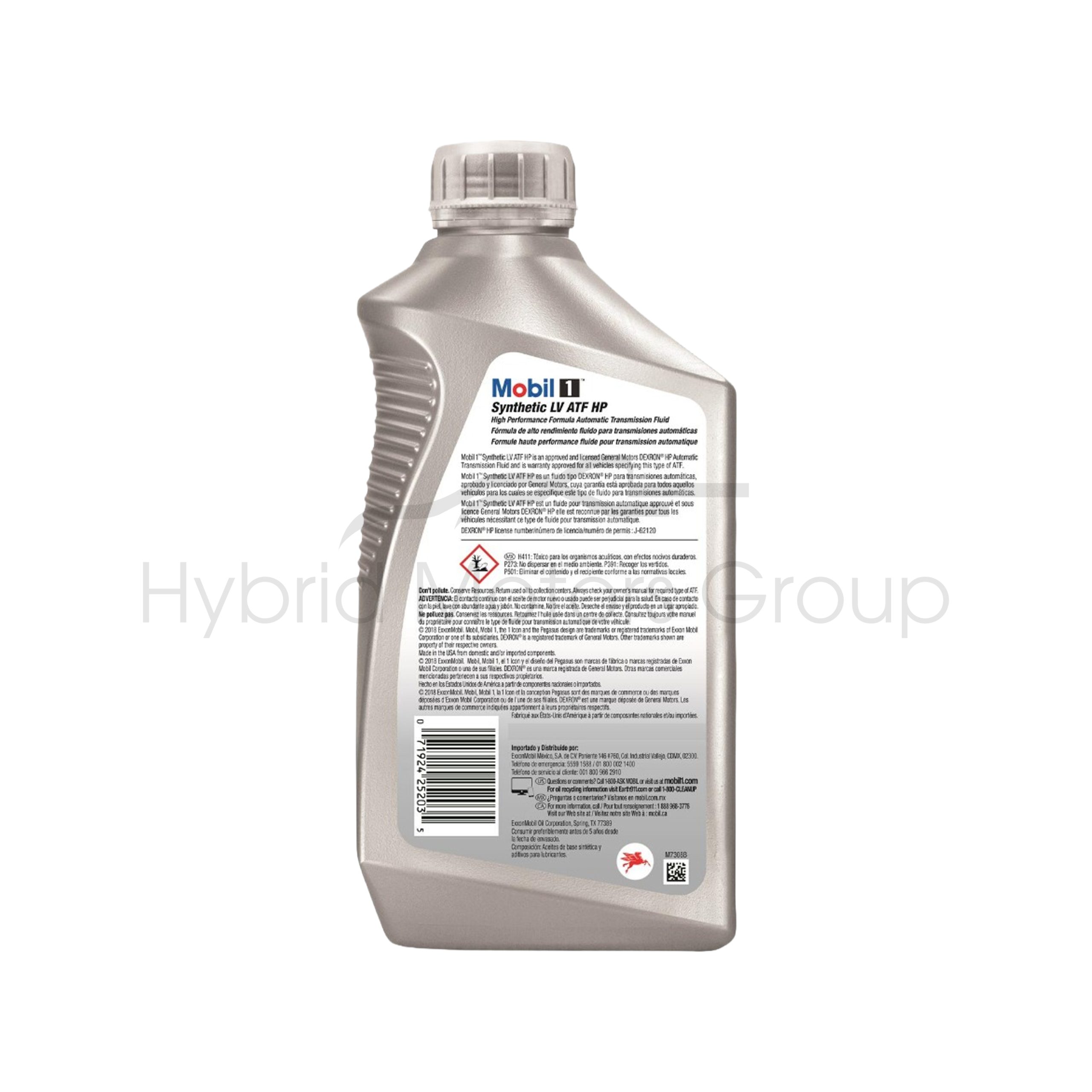 Huile Boîte Automatique MOBIL 1 Synthetic LV ATF HP – Image 2